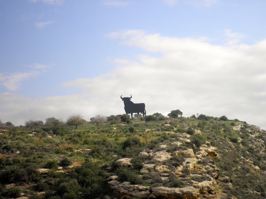 El toro sobre el Peñón del Toro en Almayate: el más cercano, a cerca de una hora en coche desde Playa Tropical