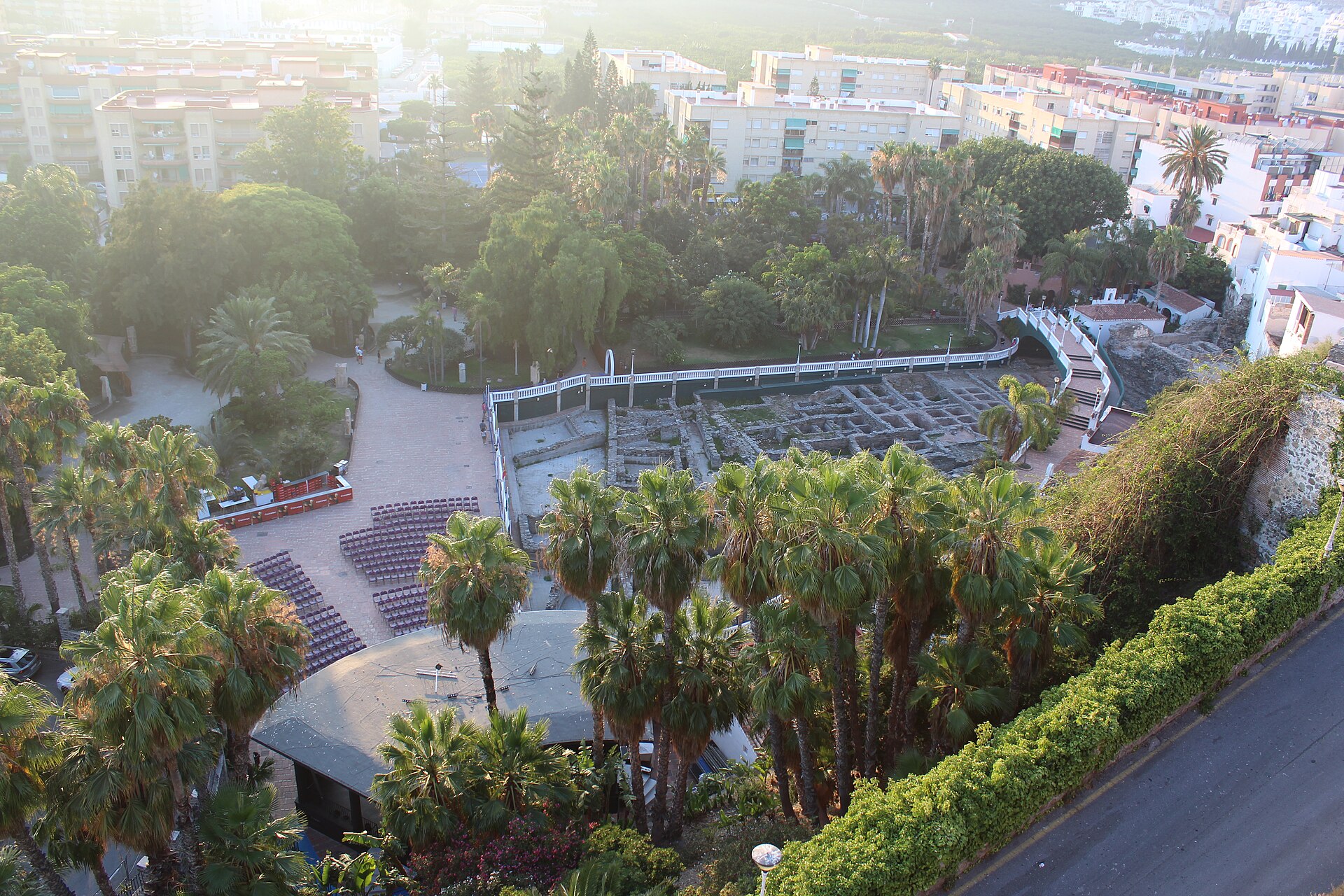 The fish-salting factory seen from the castle