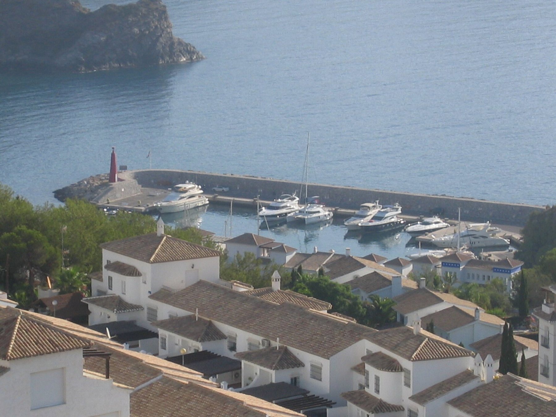 Marina del Este seen from the lighthouse